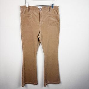 Frame Corduroy Flare Wide Leg Pants Stretch Le Berdot Size 34
